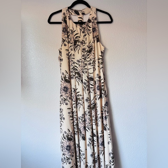 Madewell Dresses & Skirts - Madewell Cream and Black Floral Maxi Dress